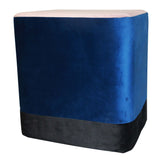 Velvet Cloth upholstered Pouff