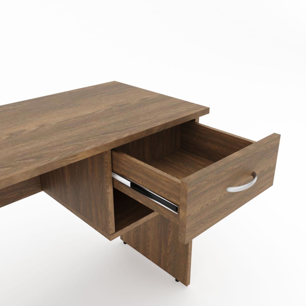 Study Wooden Computer Table Engineered Wood with Storage Study Table work from home desk.