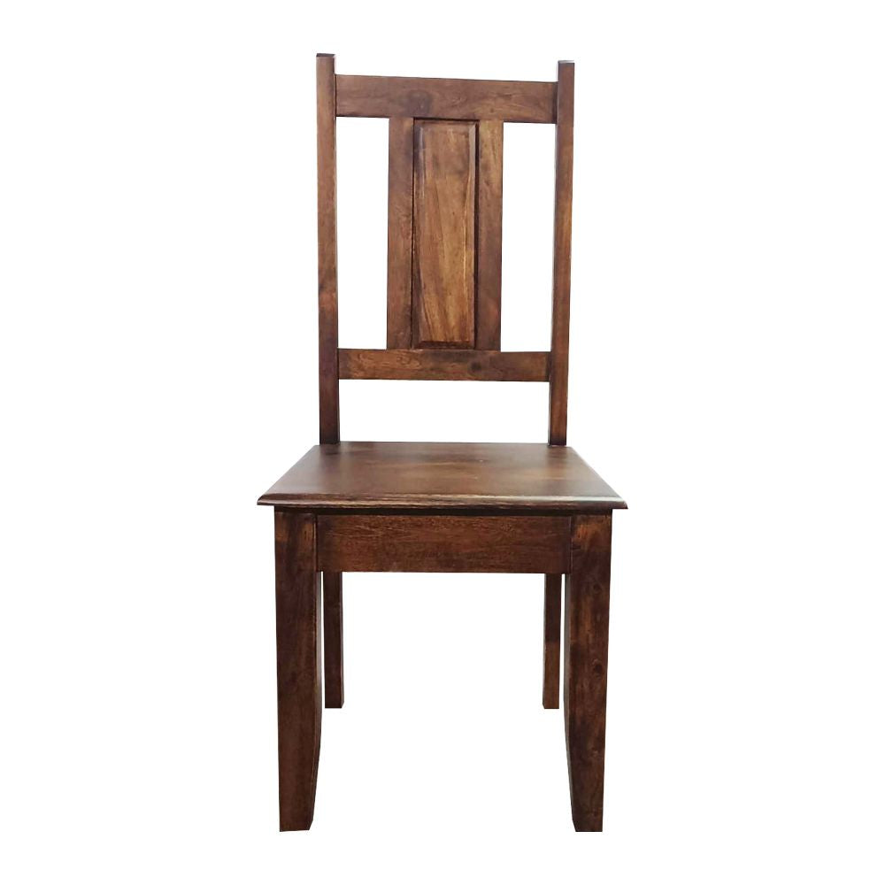 Wooden Chair Natural Walnut Finish In Acacia Wood