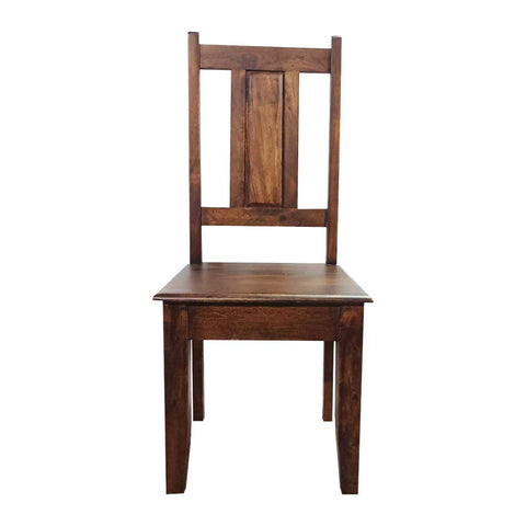 Wooden Chair Natural Walnut Finish In Acacia Wood