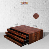 Console Table Chest Of Drawers In Provincial Teak Finish