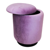 Velvet Cloth upholstered Pouff