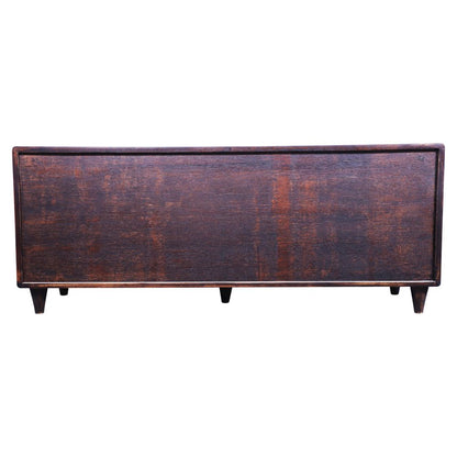 Sagwan Wood Chest of Drawers Walnut Finish With 4 Racks Cabinet