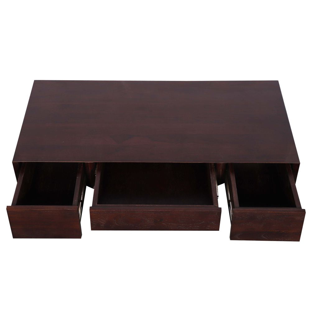 FLOATING TV Unit in Dark Walnut Finish WITH DRAWERS