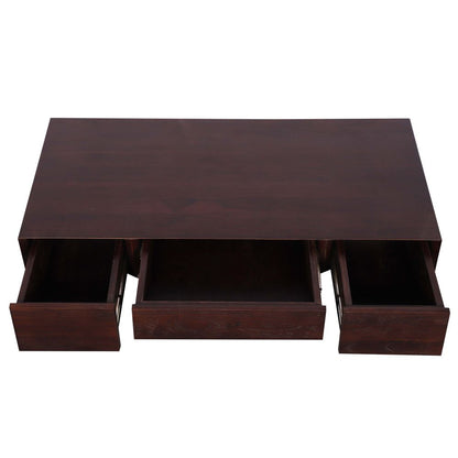FLOATING TV Unit in Dark Walnut Finish WITH DRAWERS
