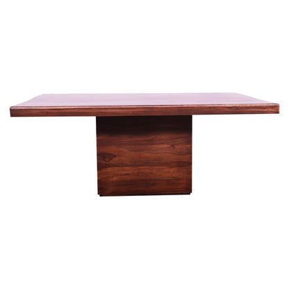 Sagwan wood grain finish center and coffee table walnut finish on top