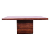 Sagwan wood grain finish center and coffee table walnut finish on top