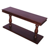 New Stylish Coffee Table/Console Table with Acrbed legs walnut finish strong and sturdy