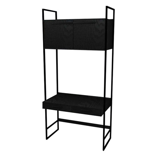 Cabinet Metal Frame with American Walnut Veneer /Black Oak