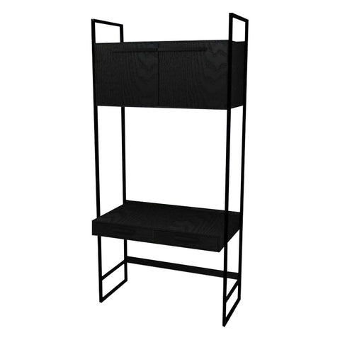 Cabinet Metal Frame with American Walnut Veneer /Black Oak
