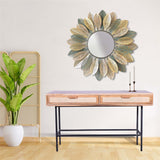 Sagwan Wood in vintage design hall & console table rattan cane table for studyroom