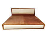 Solid Sagwan Wood Bed in Natural Finish for Bed