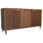 Solid Wooden Console Table Sofa Table Drawers Cabinets with Brown Finish