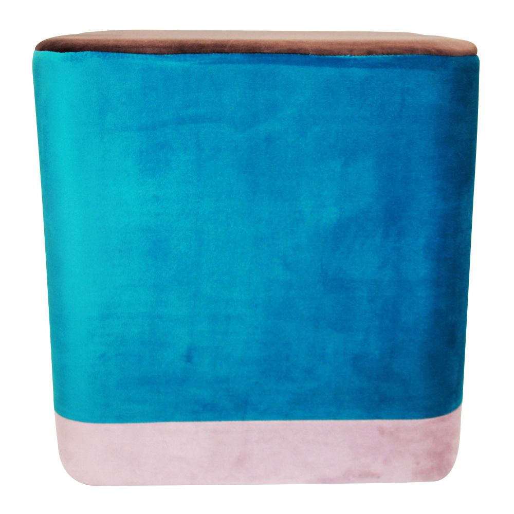 Velvet Cloth upholstered Pouff