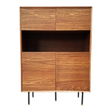 Bar Cabinet in sagwan wood in teak finish