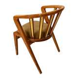Arm Chair with Sling  Natural Wood And Wooden Legs