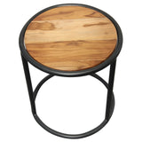 Wooden Modern Home Decor Sagwan Wood Coffee Table Walnut Finish