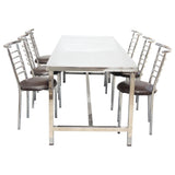 Dining table in steel