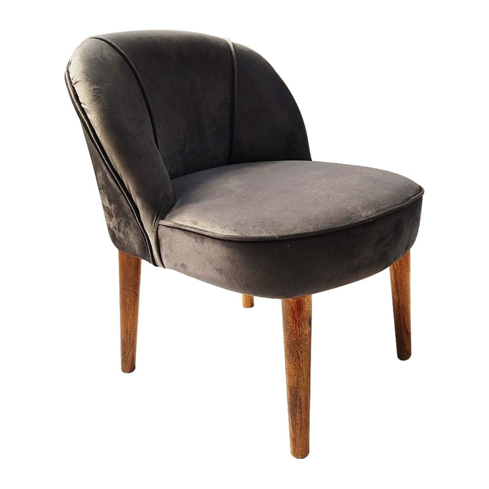 Cushioned Chair Wooden Legs For Lounge Chair And Living Room