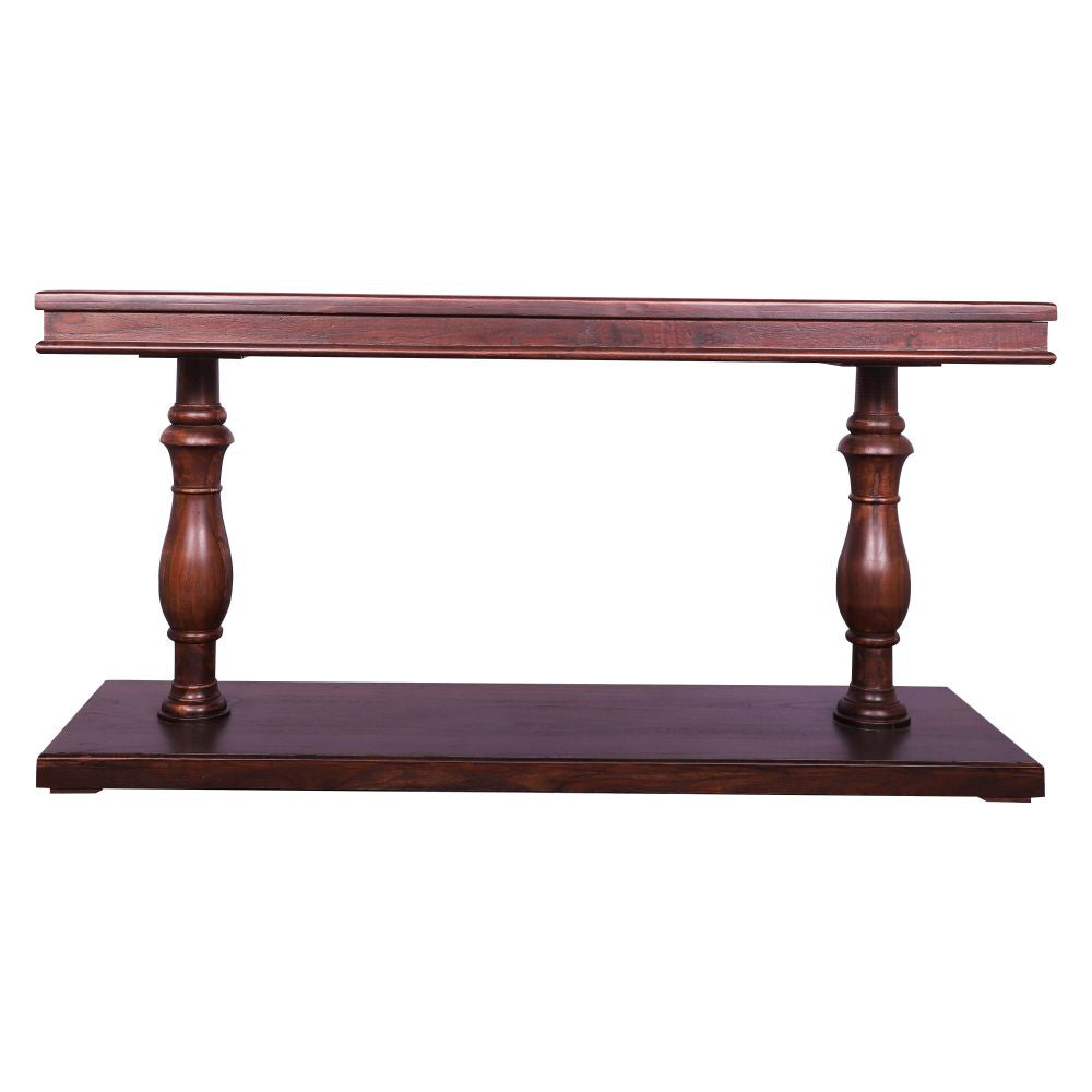 New Stylish Coffee Table/Console Table with Acrbed legs walnut finish strong and sturdy
