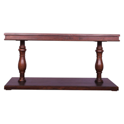 New Stylish Coffee Table/Console Table with Acrbed legs walnut finish strong and sturdy