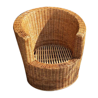 Wooden Chair in Rattan Cane Set of sofa And 2 Single Seater and Center Table