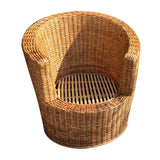 Wooden Chair in Rattan Cane Set of sofa And 2 Single Seater and Center Table