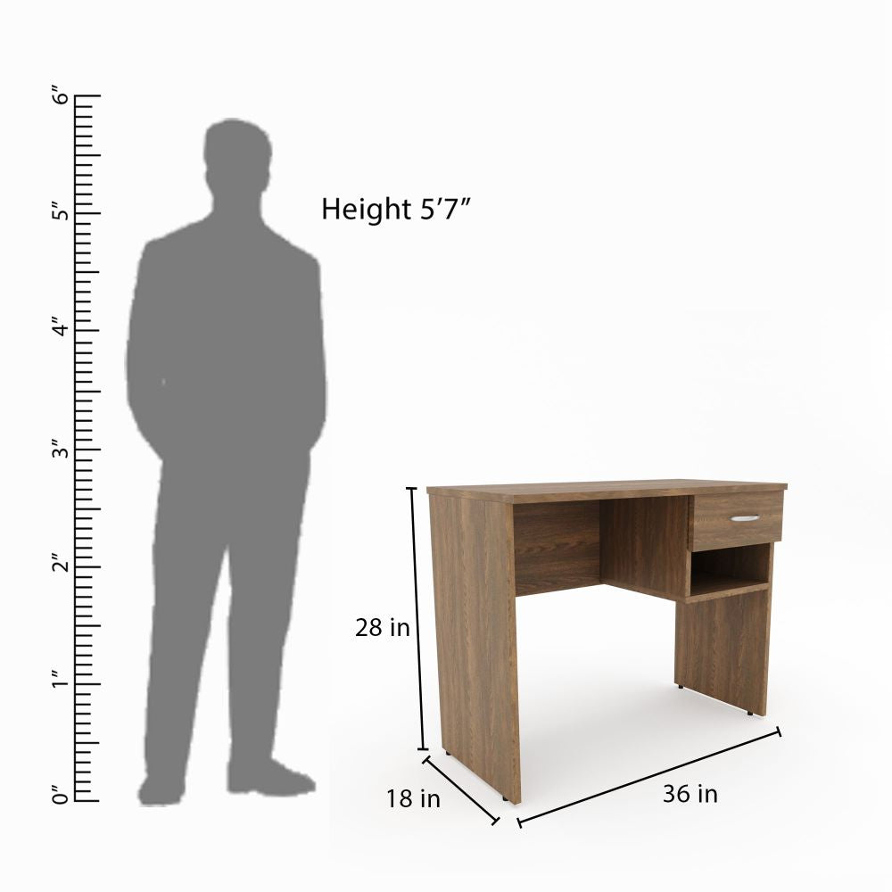 Study Wooden Computer Table Engineered Wood with Storage Study Table work from home desk.