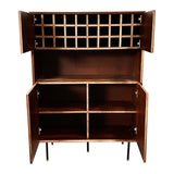 Bar Cabinet in sagwan wood in teak finish