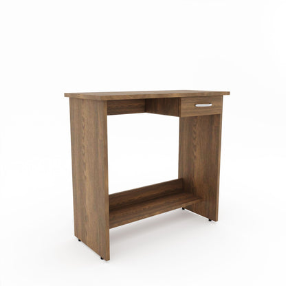 Study Wooden Computer Table Engineered Wood Study Table Walnut Finish  Work from home desk.