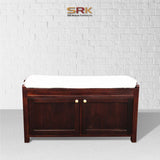 Handmade 2 Doors Wooden Home Centre Lewis With Cushion Console Table