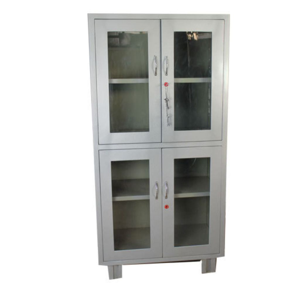 Metal Almirah with double door Glass