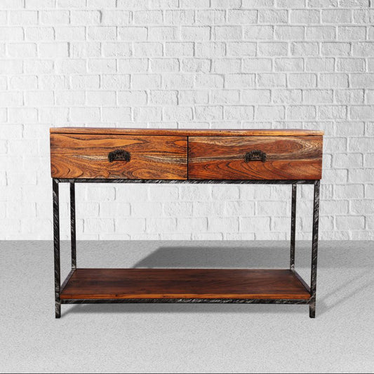 RustForge Sheesham Console Table