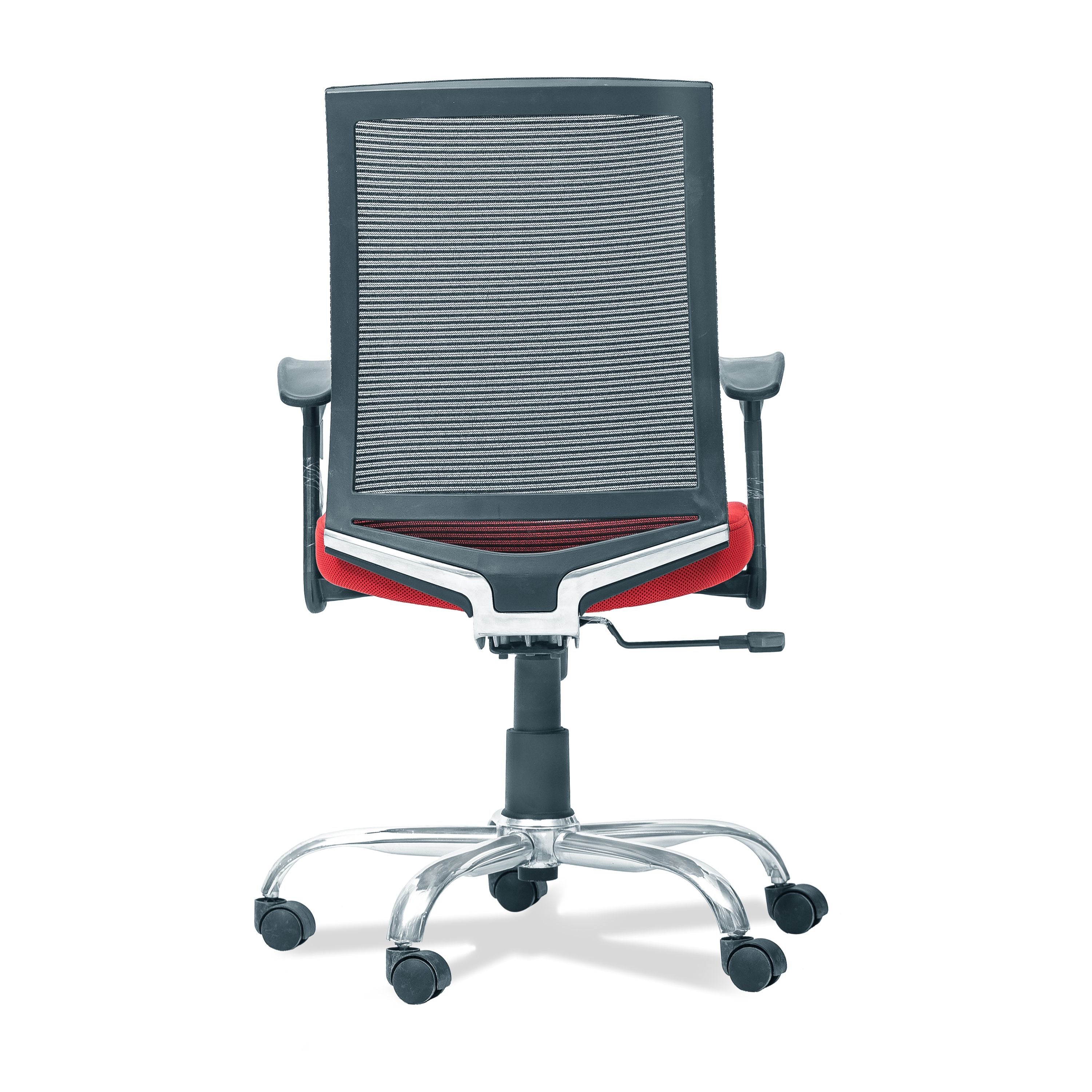Office Mid Back Ergonomic Chair with Cushion Seat And Armrests Mesh Study Arm Chair