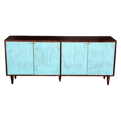 Console Table In Sky Blue Color