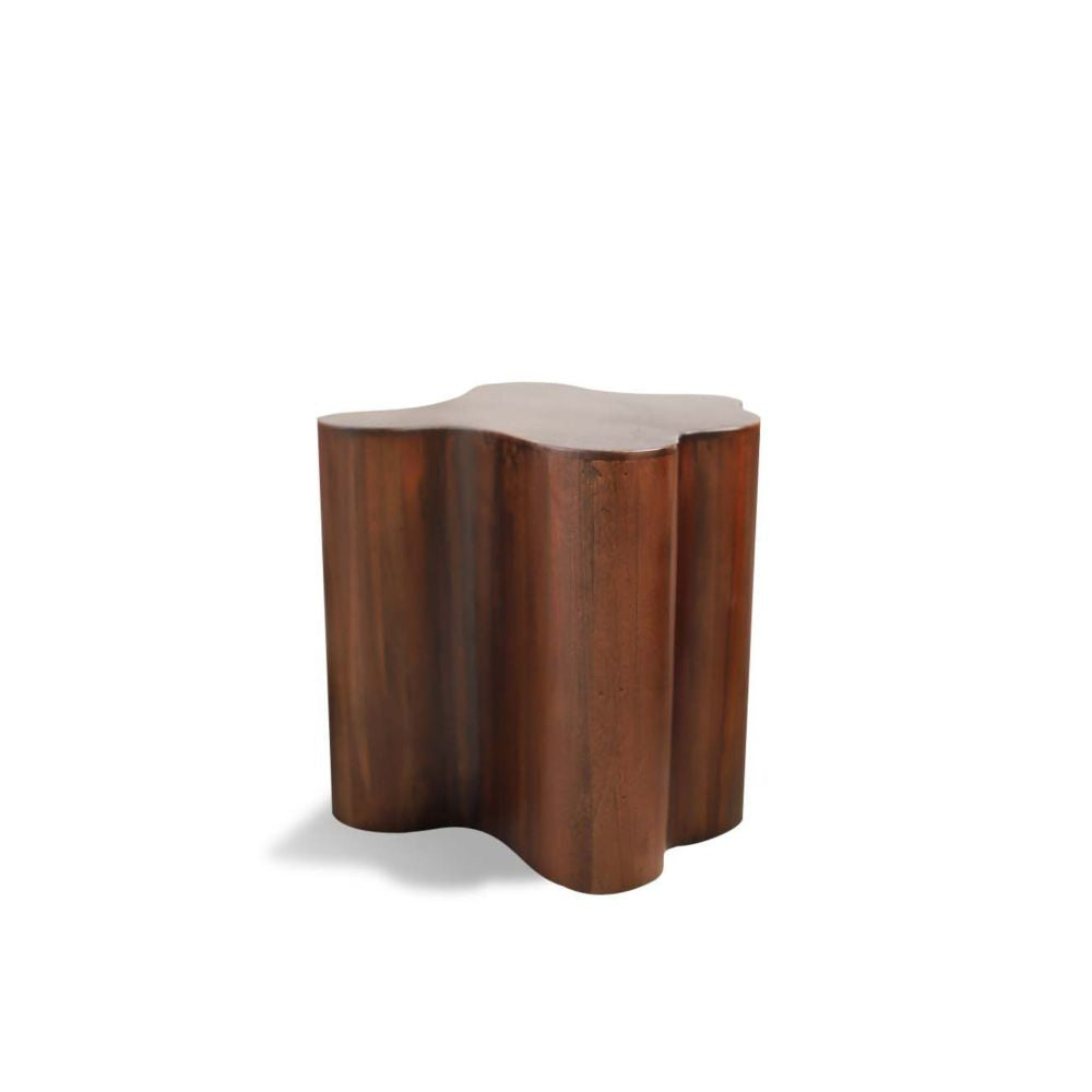 Original Design Sagwan Wood Bed Side Table Walnut Finish Lamp Stand