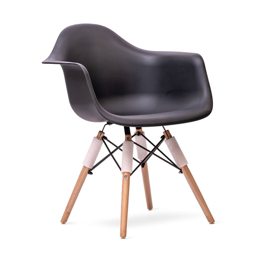 Wooden Legs Cassidy Side Chair In Metal Frame Legs For Cafe