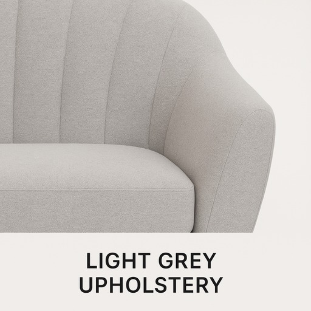Su-Ākriti – Contemporary Curved Fabric Sofa