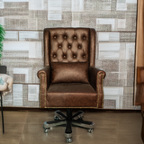 Master Fort Leather Mesh Chair