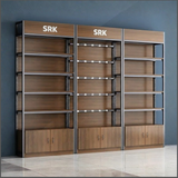 SRK Premium Black Display Rack System | Modular Retail & Showroom Shelving Unit | SRK Modular Furniture