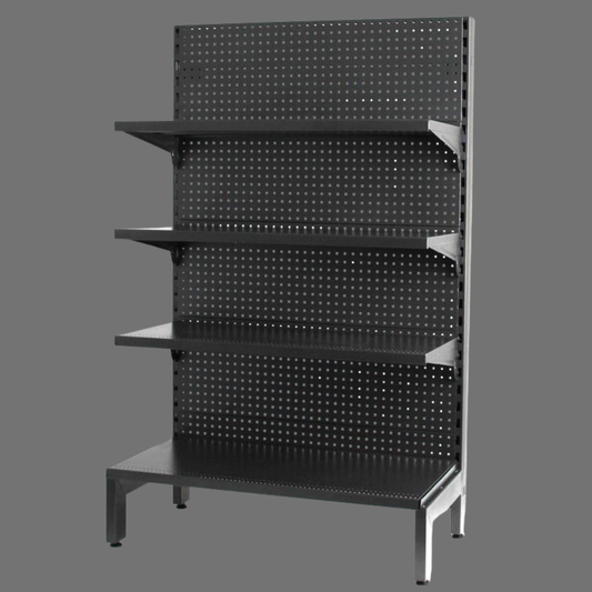 Perforated Display Rack | Heavy-Duty Metal Retail Shelving Unit | SRK Modular Furniture