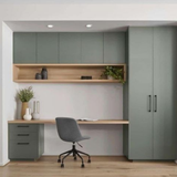 The Zenith Executive Workstation System | L-Shaped Desk & LED Storage Unit "