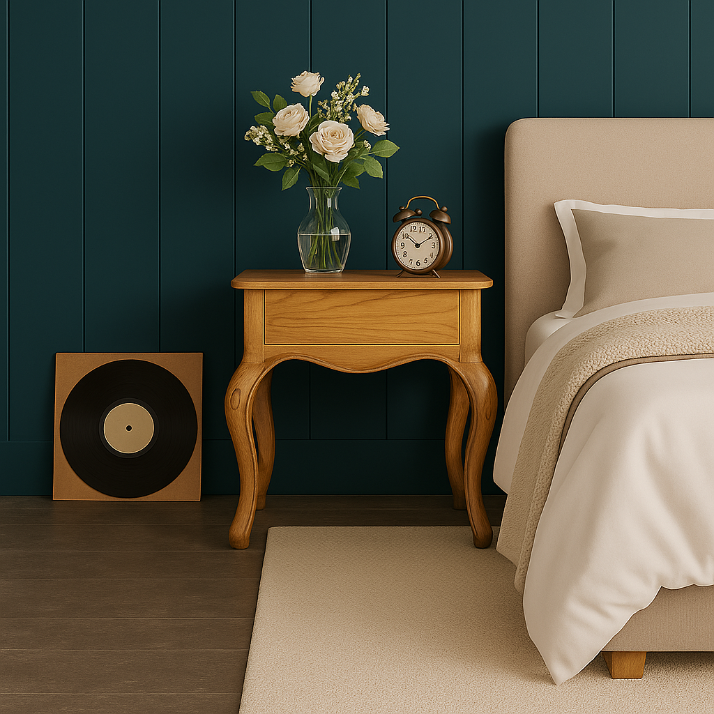 Arden Classic Curved-Leg Bedside Table Collection
