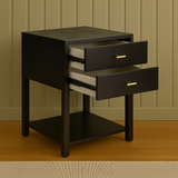 Aurelia Noir Two-Drawer Side Table Collection