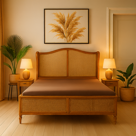 Aurelia Rattan Luxe Bed Collection