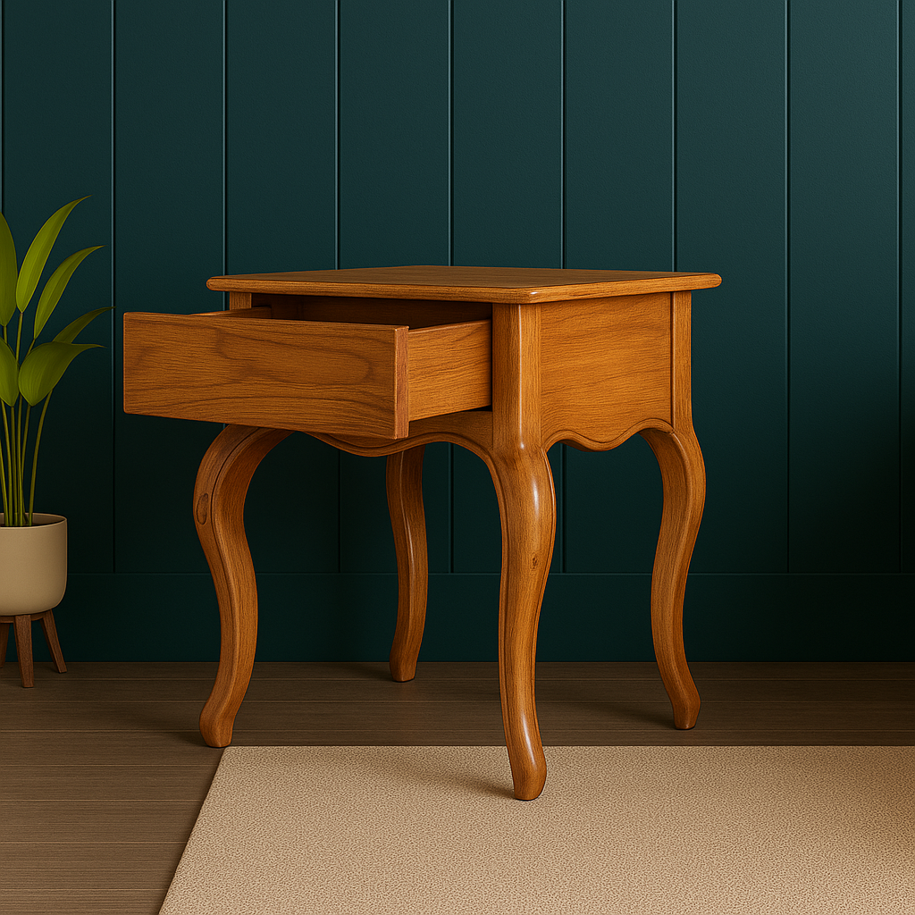 Arden Classic Curved-Leg Bedside Table Collection