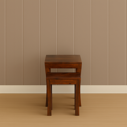 CurveNest Wooden Sidetable (Set of 2) Collection