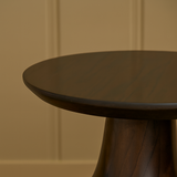 Obsidian Pedestal Side Table Collection