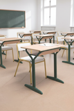Student Study Desk | Single Seater Classroom Table with Metal Frame | SRK Modular Furniture