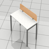 Work Stations ( Back to Back Linear) With Light Blue Color Pin Board  Wire Raceway Underneath The table along